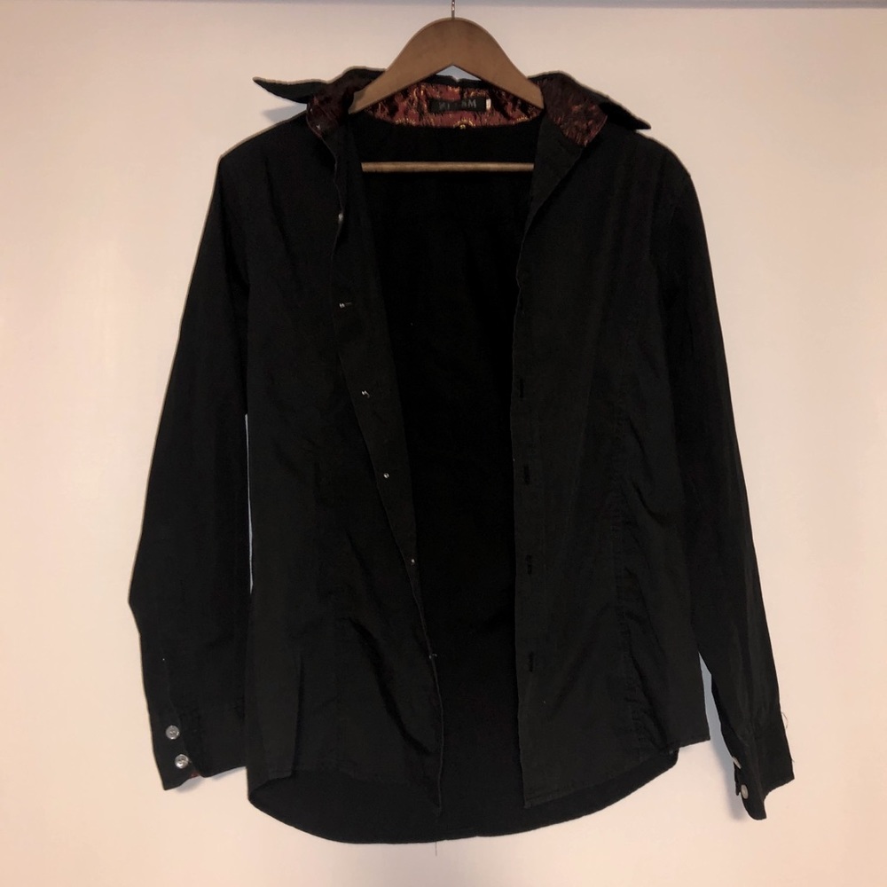 Black dress shirt